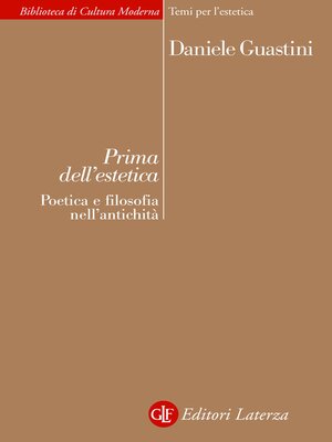cover image of Prima dell'estetica